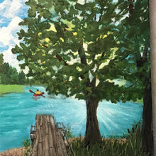 Load image into Gallery viewer, "Betty's Branch" original acrylic painting on gallery wrapped canvas