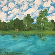 Load image into Gallery viewer, "Betty's Branch" original acrylic painting on gallery wrapped canvas