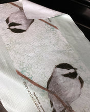 Load image into Gallery viewer, Chickadee MIcrofiber Kitchen Towel
