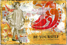 Load image into Gallery viewer, &quot;Be Yourself&quot; blank Greeting Card from my artwork
