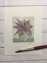 Load image into Gallery viewer, &quot;Lilacs&quot; original watercolor painting
