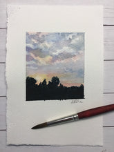 Load image into Gallery viewer, &quot;Greeting the day&quot;  original watercolor painting
