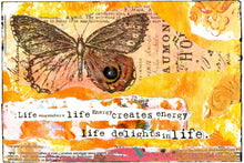 Load image into Gallery viewer, &quot;Life delights in Life&quot; blank Greeting Card from my artwork
