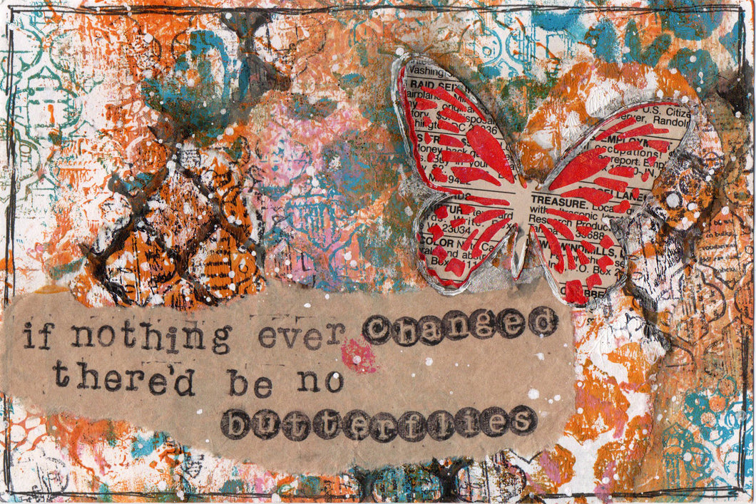 Butterfly Quote Card from my artwork