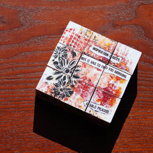 Load image into Gallery viewer, Conversation Cubes Wooden Block Puzzle, original handcrafted gift
