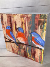 Load image into Gallery viewer, &quot;Bluebirds of Happiness&quot;  Original Mixed Media Artwork

