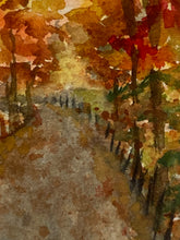 Load image into Gallery viewer, &quot;Tunnel of Leaves&quot; original watercolor painting
