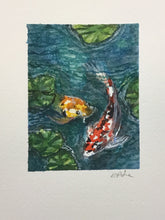 Load image into Gallery viewer, &quot;Couple of Koi&quot;  original watercolor painting
