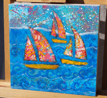 Load image into Gallery viewer, &quot;Sailboat Fun&quot;  Original Mixed Media Artwork

