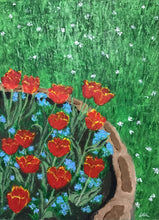Load image into Gallery viewer, &quot;Bed of Tulips&quot; original acrylic painting
